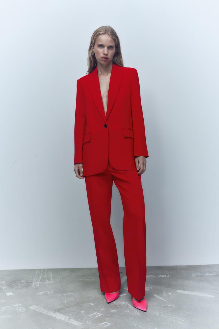 FRANCOISE PANTS Intense red ZARA Canada
